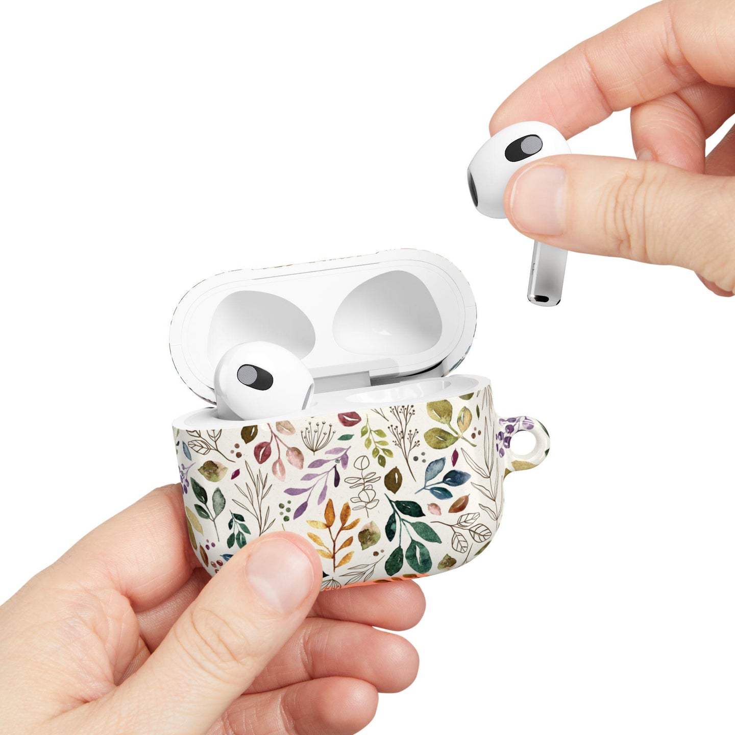 Botanical AirPod Case, Floral Design, Cute Gifts for Her, Nature Lover Accessory, Eco-Friendly Tech Case, Spring Accessories